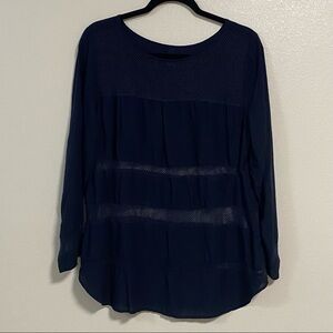 Gap Shirt Women’s Size Medium Blue Long Sleeve Blouse